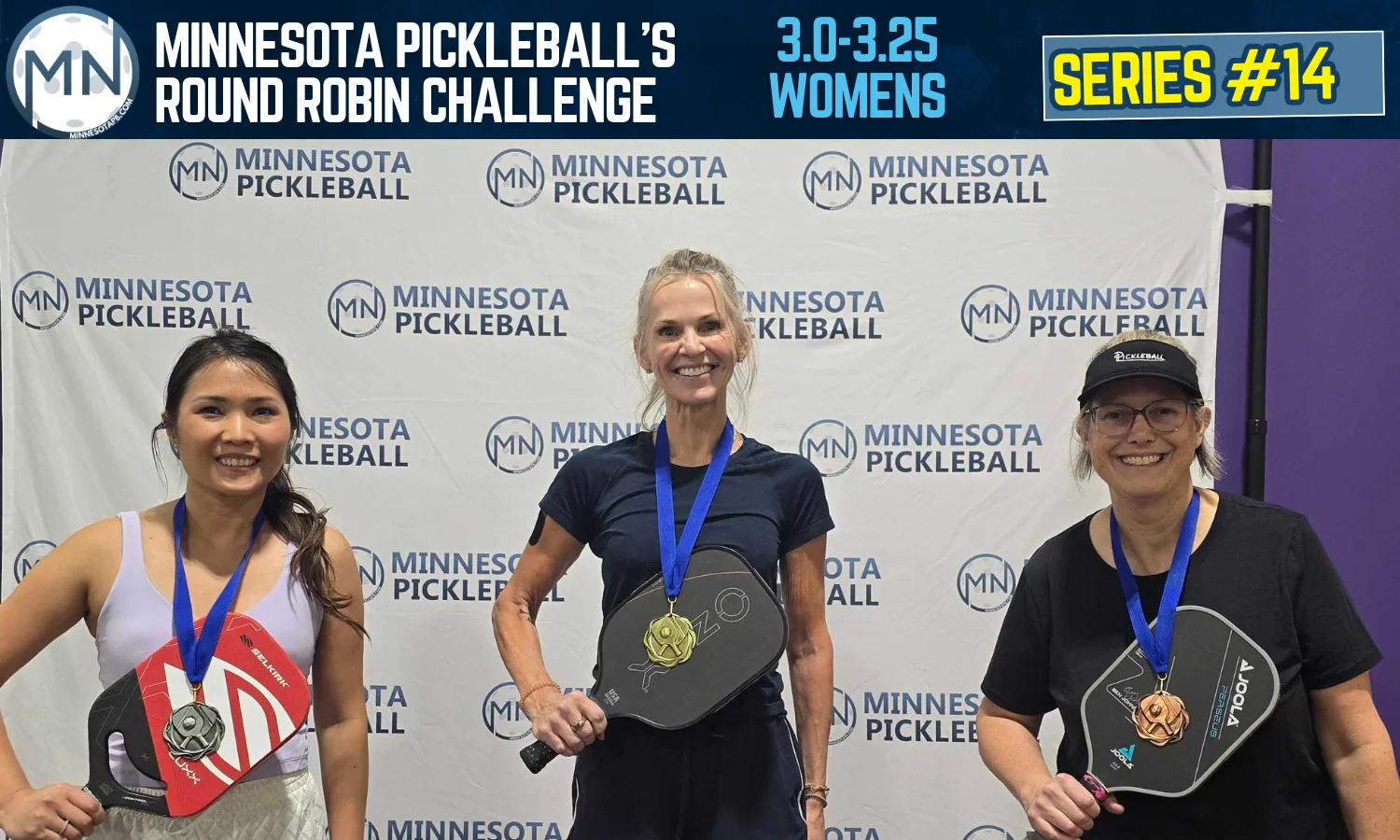 Minnesota Pickleball's Round Robin Challenge Series #014 Minnesota Pickleball medalists
