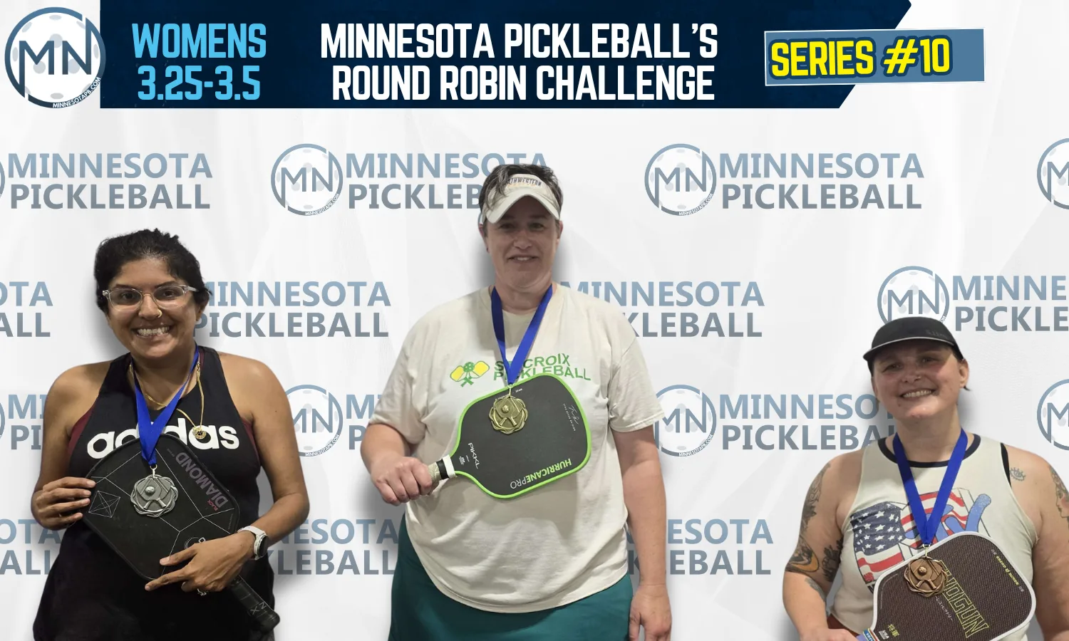 Minnesota Pickleball's Round Robin Challenge Series #010 Minnesota Pickleball medalists