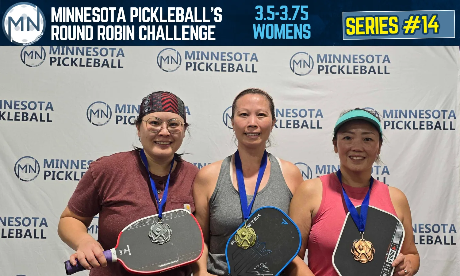 Minnesota Pickleball's Round Robin Challenge Series #014 Minnesota Pickleball medalists