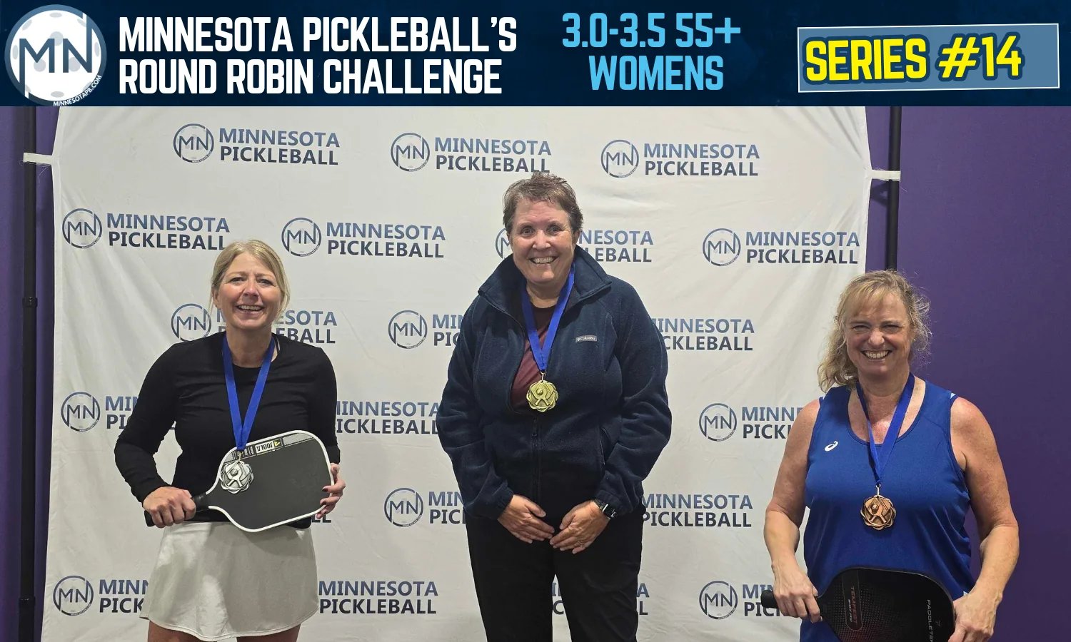 Minnesota Pickleball's Round Robin Challenge Series #014 Minnesota Pickleball medalists
