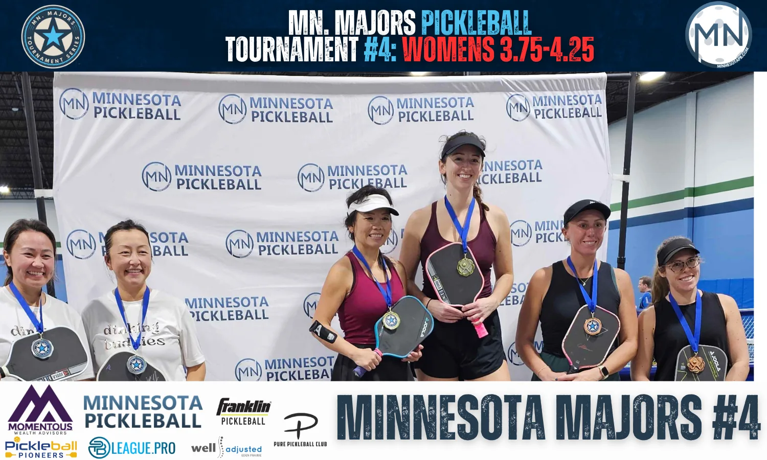 Minnesota Majors #4 Minnesota Pickleball medalists