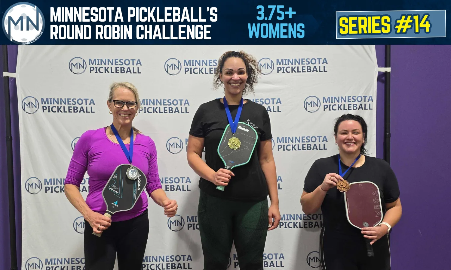 Minnesota Pickleball's Round Robin Challenge Series #014 Minnesota Pickleball medalists